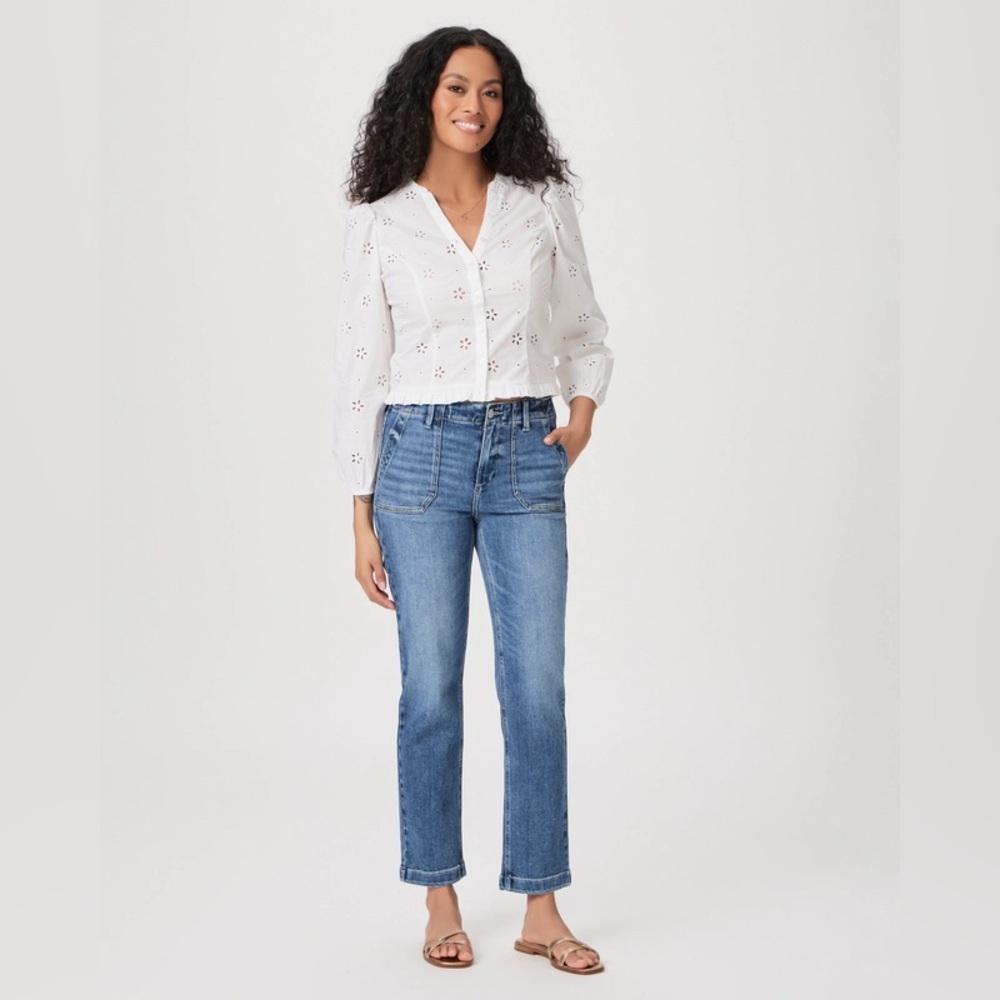 PAIGE Mayslie mid-rise straight ankle pant